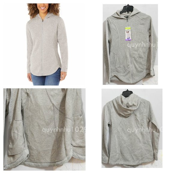 EDDIE BAUER Jackets & Blazers - Eddie Bauer women Radiator Fleece 2.0 Long Full-zip hooded Jacket in  GRAY